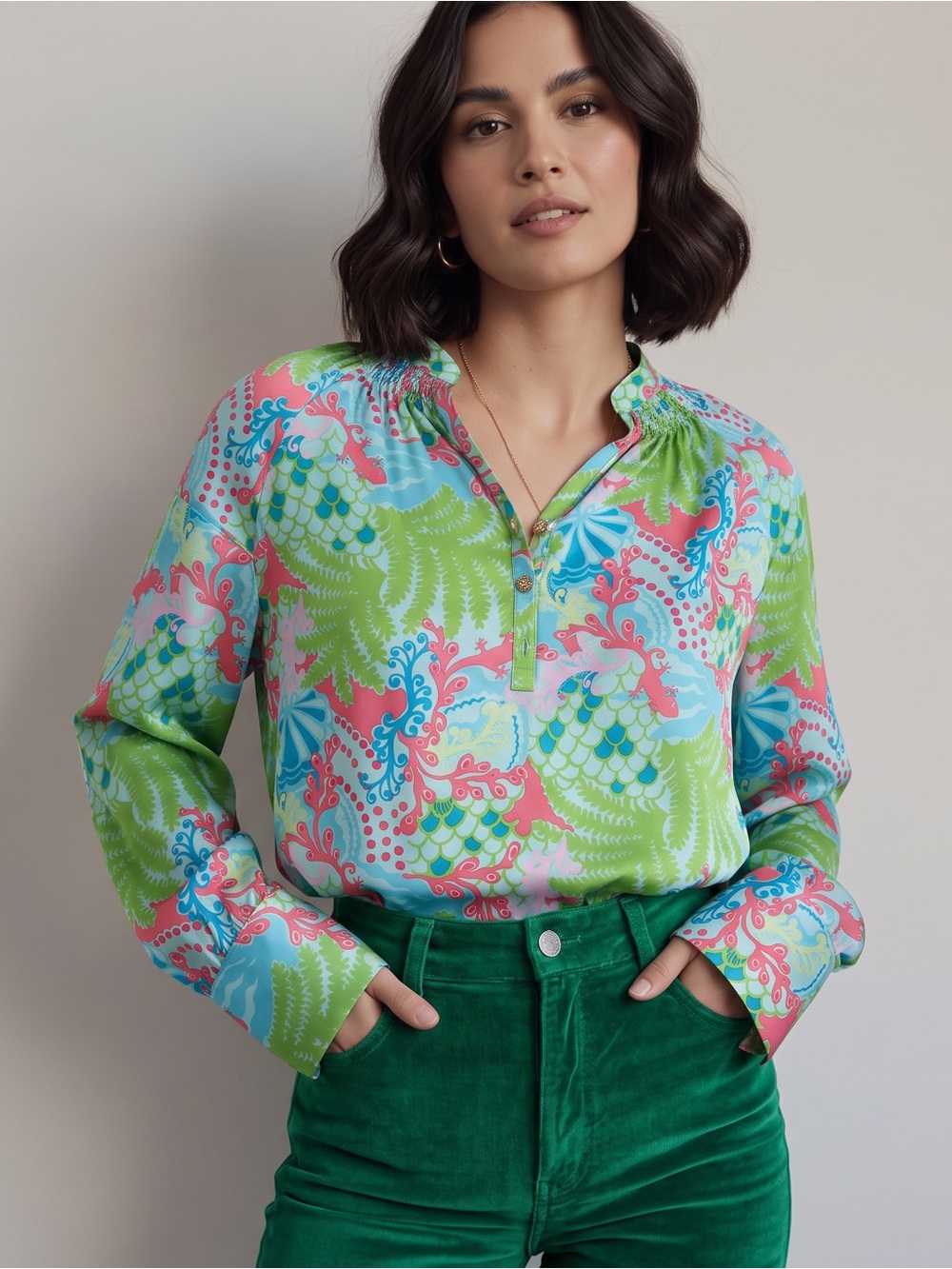 Womens Lilly Pulitzer Silk blouse